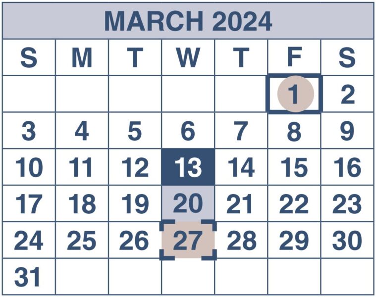 Will my SSI / SSDI disability check come early in March 2024?