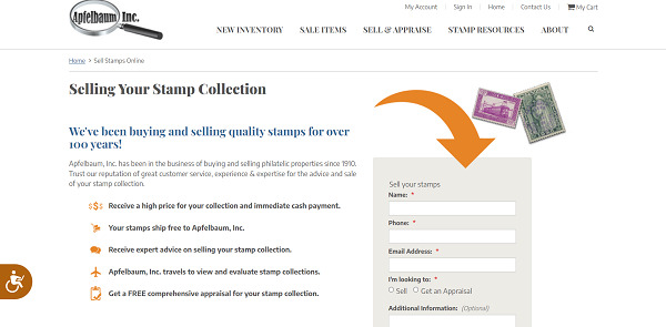 Apfelbaum Sell Stamps