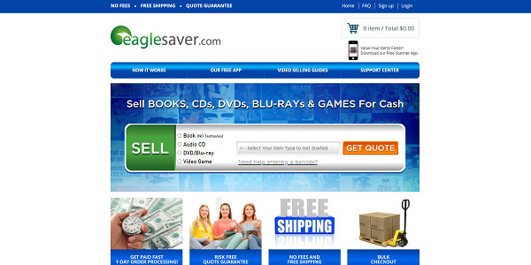 Eagle Saver selling DVDs