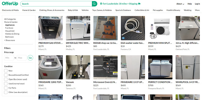 Sell Appliances OfferUp