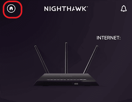 Home button on Nighthawk App