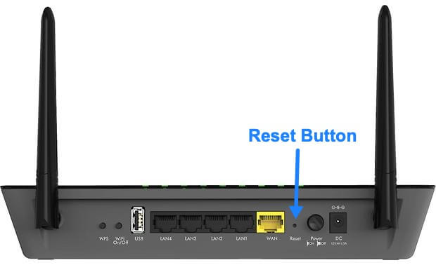 Factory Reset Netgear Router Through a Reset Button