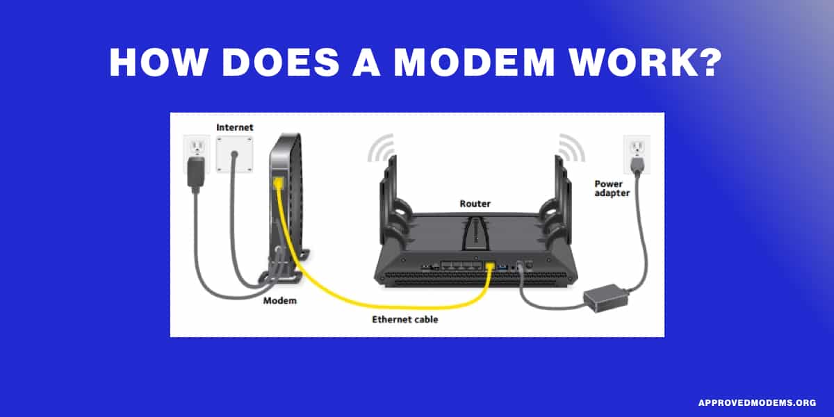 How does a modem work?