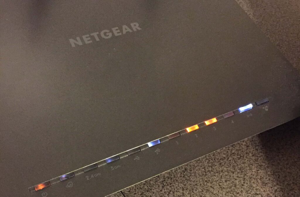 Netgear Router Orange Light