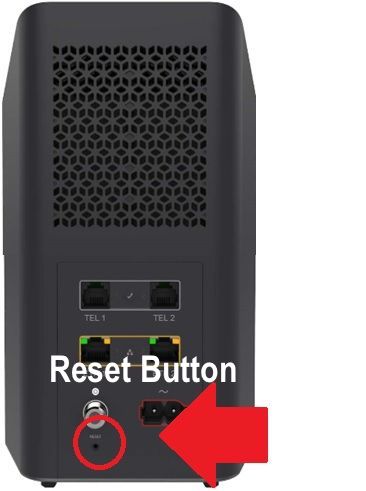 Reset button on cox router