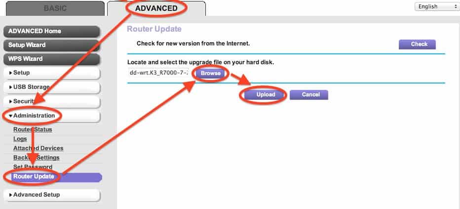 Manually Updating Netgear Router Firmware