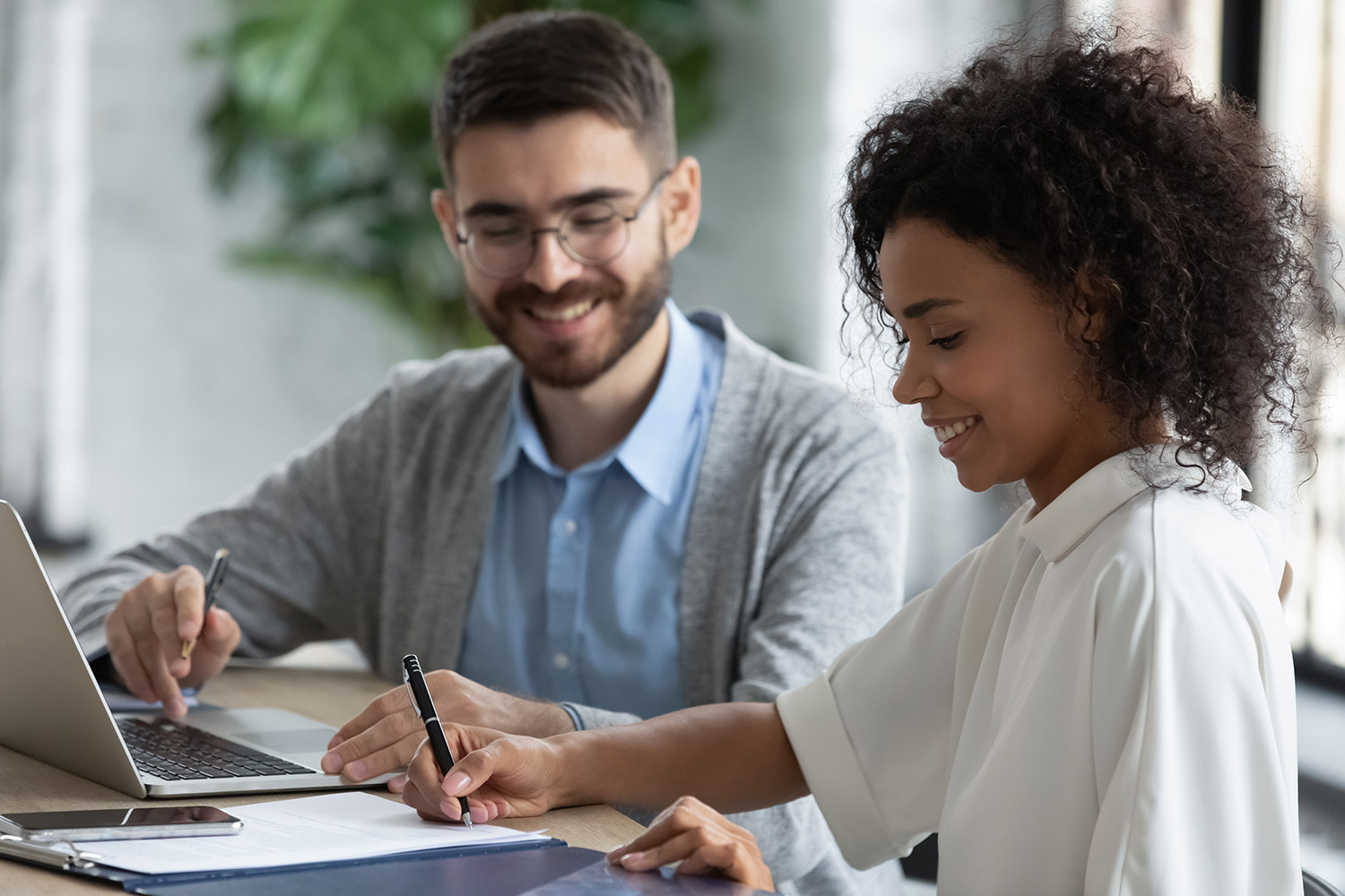 photo of a woman applying for a personal loan