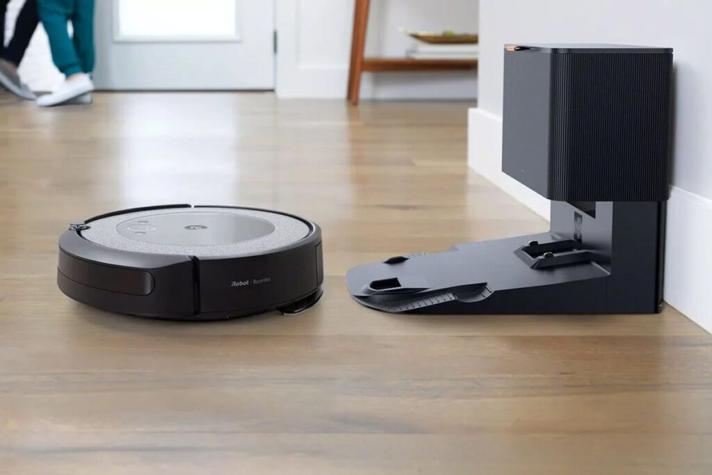 photo of a Roomba vacuum