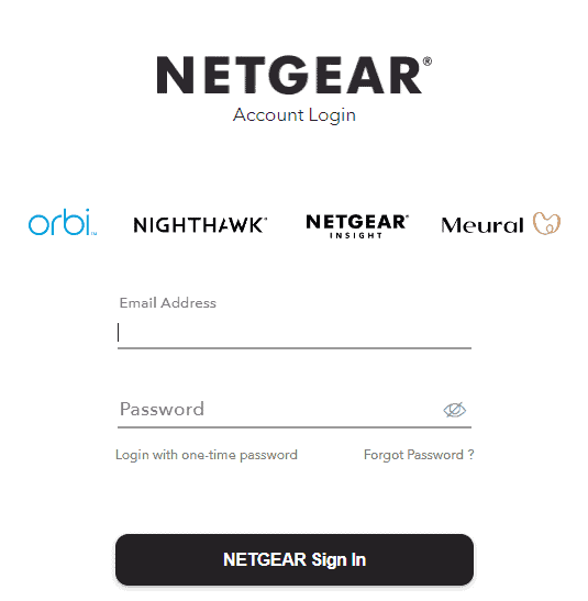 MyNETGEAR Home page