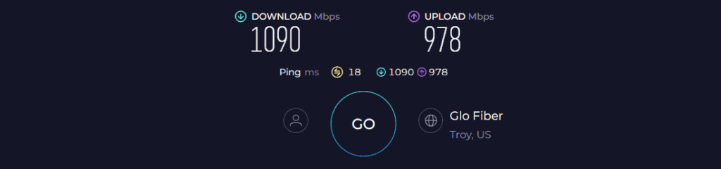 Glo Fiber Speed Test