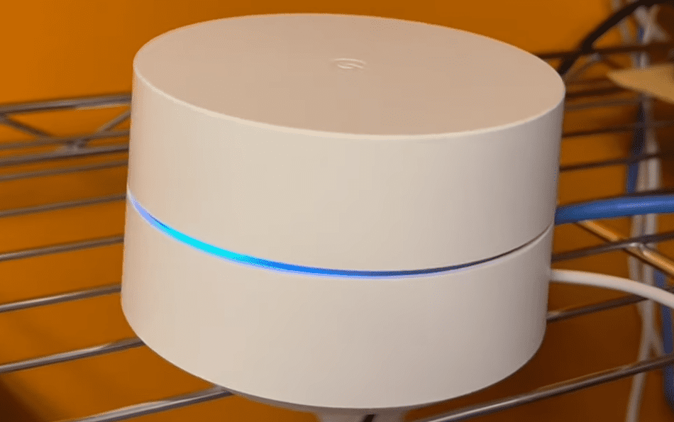 Google WiFi Solid Blue Light