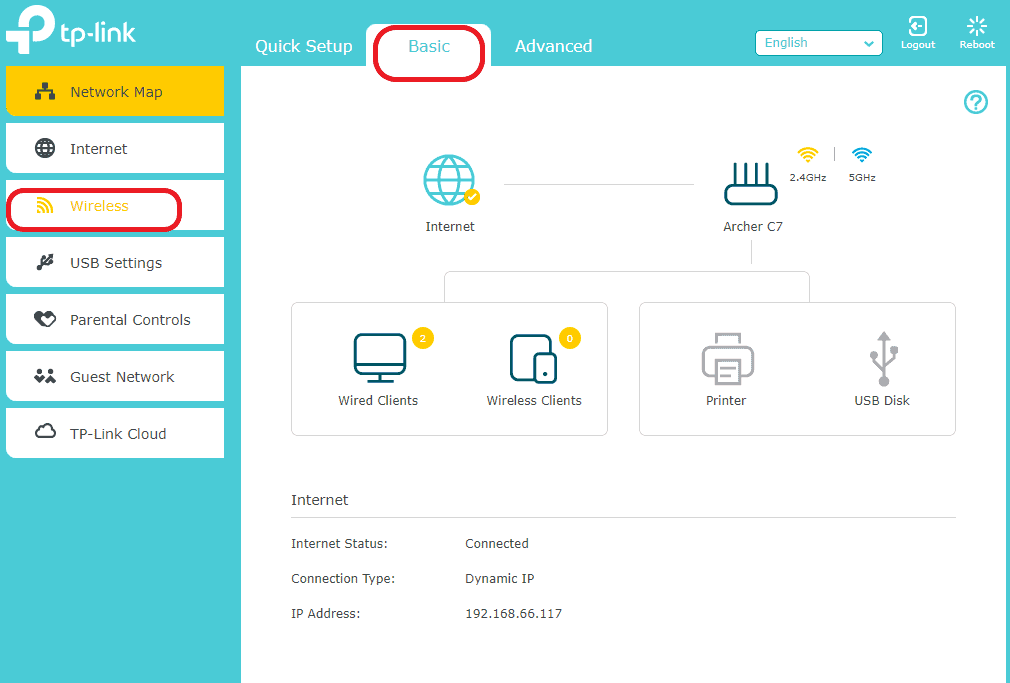 Navigate to basic settings to change your WIfi Name