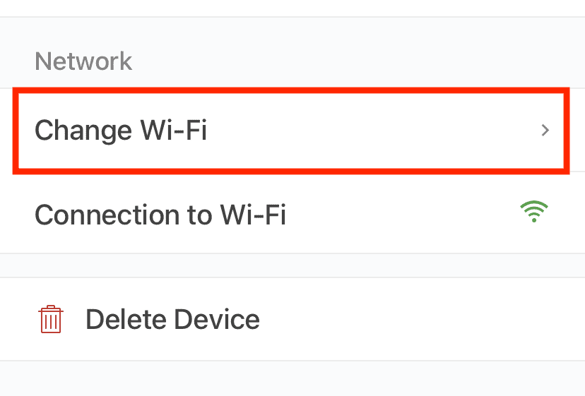 Change WiFi on Blink Camera