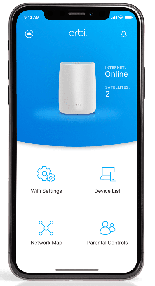 Reset Using the Orbi App