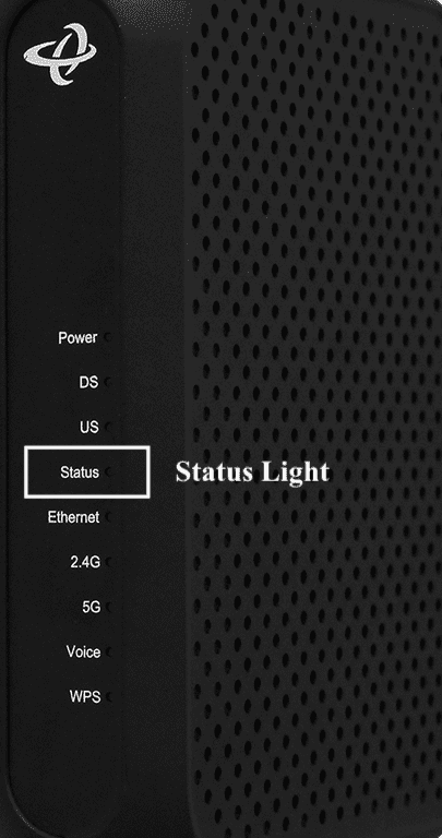 Status Light on Hitron Modem