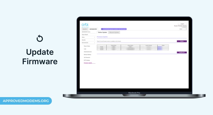 Update Orbi Router’s Firmware