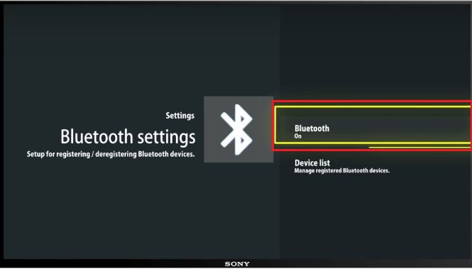 Bluetooth settings