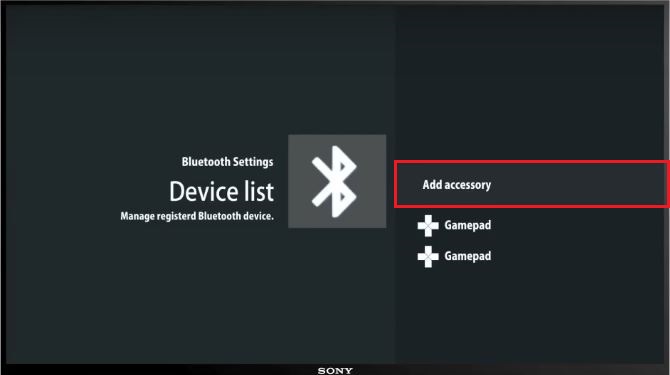 If your device is not on the list, click on Add Accessory