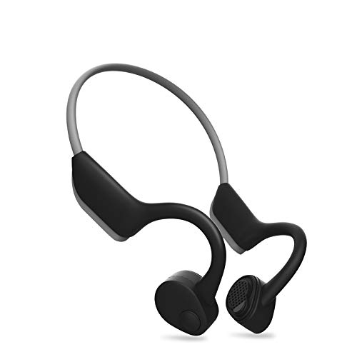 WGP Bone Conduction Headphones Open Ear Wireless Headsets Bluetooth 5.0 Free Ears Lightweight Sports Headsets for Jogging Running Driving Cycling Sweatproof Earsets (Gray)