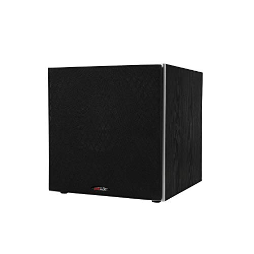 Polk Audio PSW10 10" Powered Subwoofer – Power Port Technology, Up to 100 Watts, Big Bass in Compact Design, Easy Setup with Home Theater Systems, Timbre-Matched with Monitor & T-series Polk Speakers