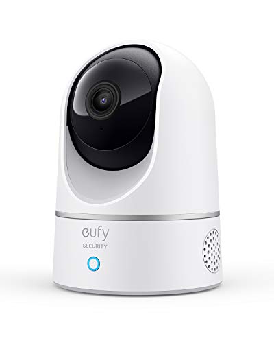 eufy Security Indoor Cam E220, Pan & Tilt, Indoor Security Camera, 2K - 3 MP Wi-Fi Plug-in, Voice Assistant Compatibility, Night Vision, Motion Tracking, HomeBase 3 Compatible, Motion Only Alert