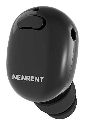 NENRENT S570 Single Wireless Earbud,Smallest Mini Invisible Wireless Wireless Earpiece Headset Headphone Earphone with Mic Hands-Free Calls for iPhone iPad Samsung LG Other Smartphones 1pcs (Black)…