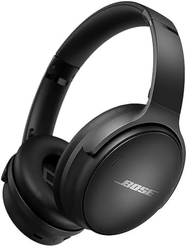 Bose QuietComfort 45 Wireless Bluetooth Noise Cancelling Headphones, Over-Ear Headphones with Microphone, Personalized Noise Cancellation and Sound, Triple Black