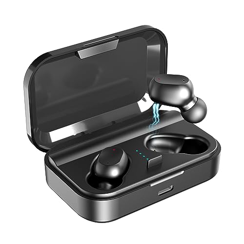 Erligpowht Bluetooth 5.0 Wireless Earbuds with 2000mAh Charging Case Stereo Headphones 90Hours Continuous Playback in Ear Built in Mic Headset Premium Sound with Deep Bass for Sport