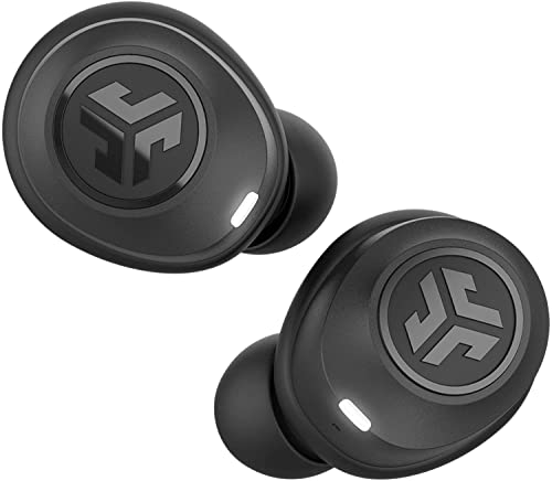 JLab JBuds Air True Wireless Signature Bluetooth Earbuds + Charging Case, Black, IP55 Sweat Resistance, Bluetooth 5.0 Connection, 3 EQ Sound Settings Signature, Balanced, Bass Boost