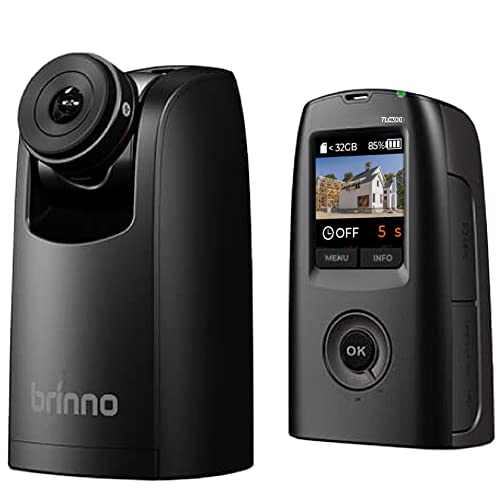 Brinno Time Lapse Camera TLC300, 2023 Timelapse Camera Outdoor Construction, Outdoor & Indoor Use, Professional HDR FHD1080P Timelapse Camera with LCD Screen, Extended Battery Life