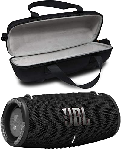 JBL Xtreme 3 Portable Waterproof Wireless Bluetooth Speaker Bundle with Deluxe CCI Premium Carry Case (Black)