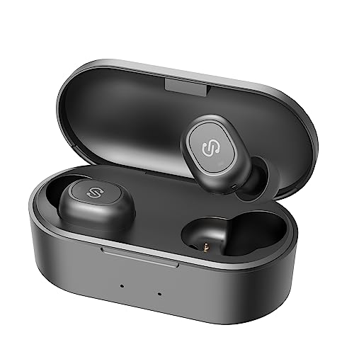 SoundPEATS Upgraded TrueFree Plus True Wireless Earbuds Bluetooth 5.3 Earphones with Built in Mic in-Ear Stereo Headphones for Sport, Deep Bass, Binaural Calls, One-Step Pairing, 56H Playtime