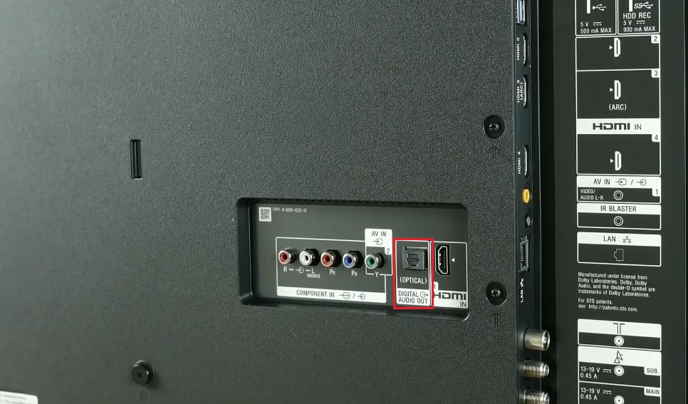 DIGITAL OPTICAL AUDIO PORT