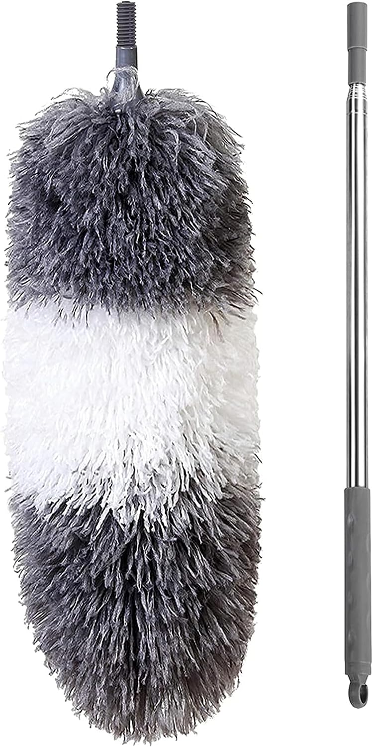 BOOMJOY Microfiber Feather Duster with Extendable Pole