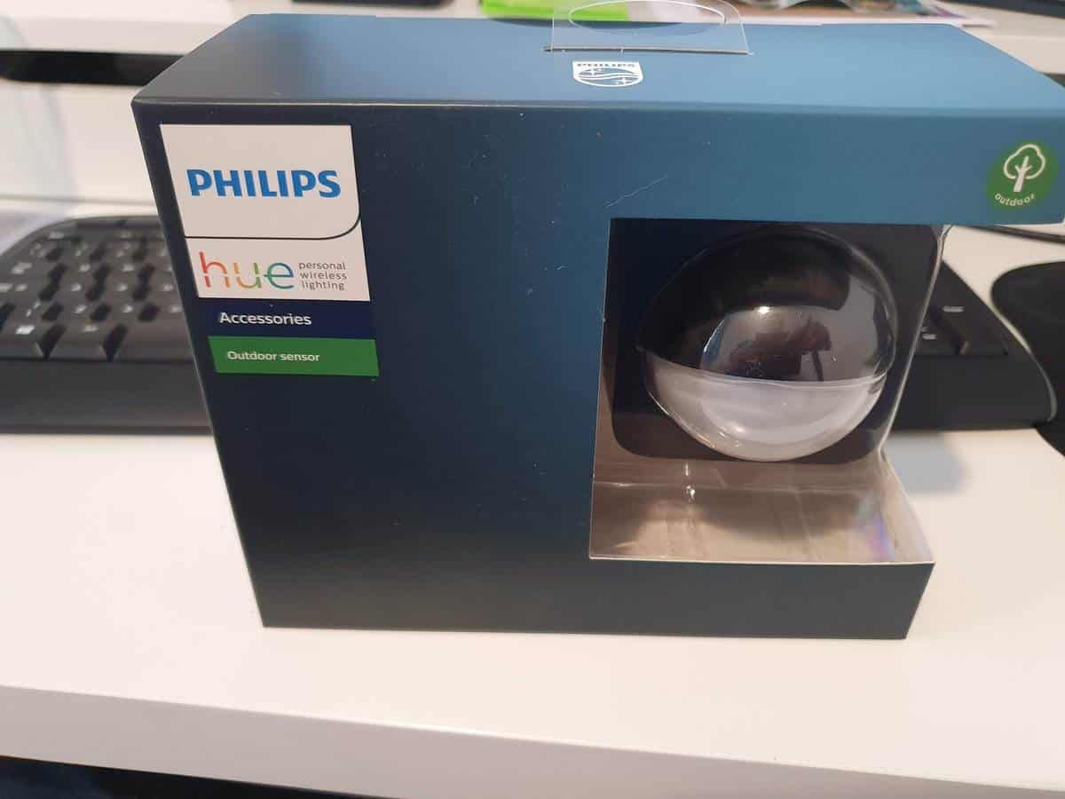 A Philips Hue Outdoor Motion Sensor