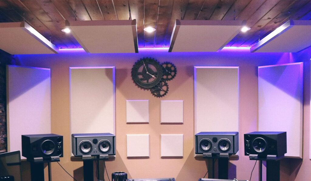 Acoustic Panels in Recording Studio