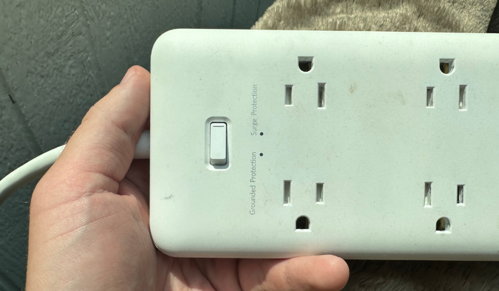 Anker Surge Protector Switch Closeup