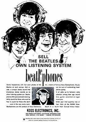 Beatlephones advertising poster