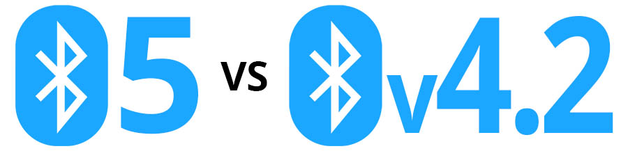 Bluetooth 5 vs Bluetooth v4.2 - Smaller