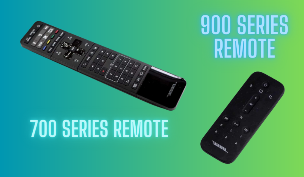 Bose 700 vs 900 remote control