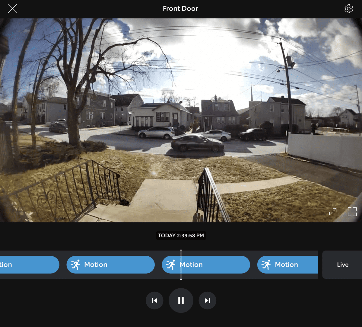 Car Driving by in Daytime on Ring Video Doorbell