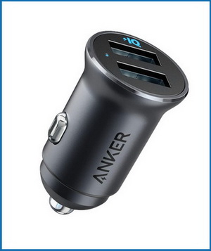 Car charger with USB ports