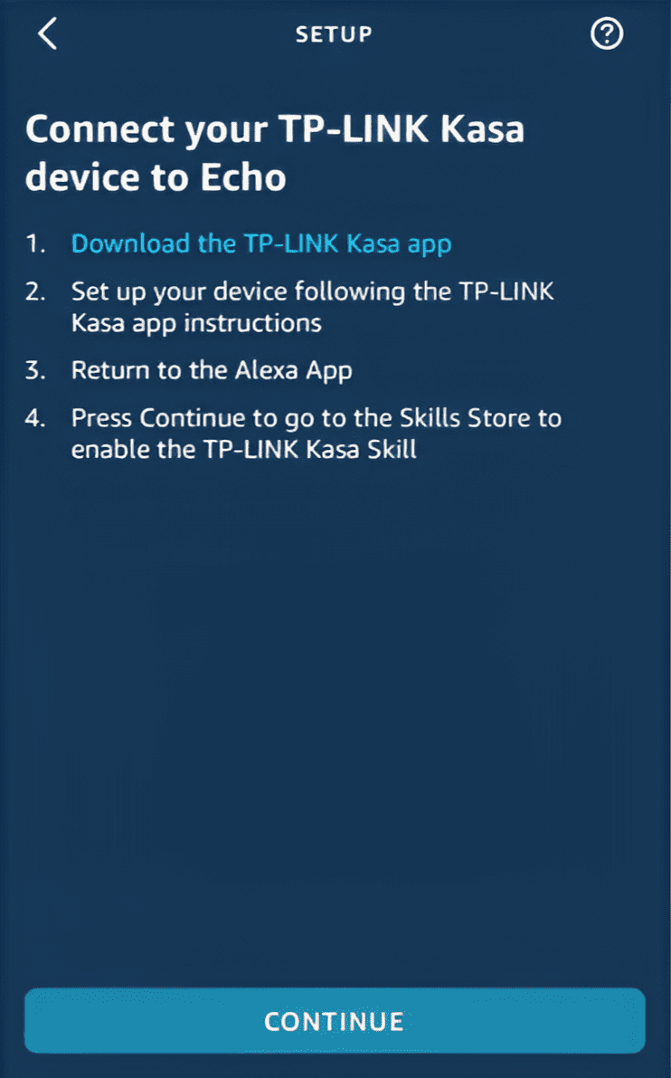 Connect TP Link Kasa device to Alexa