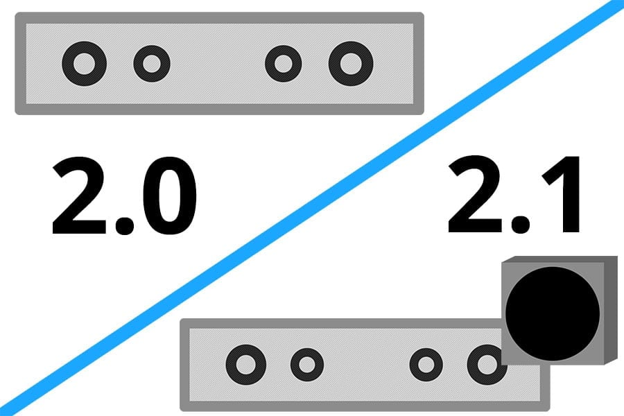 Difference Between a 2.0 and 2.1 Soundbar