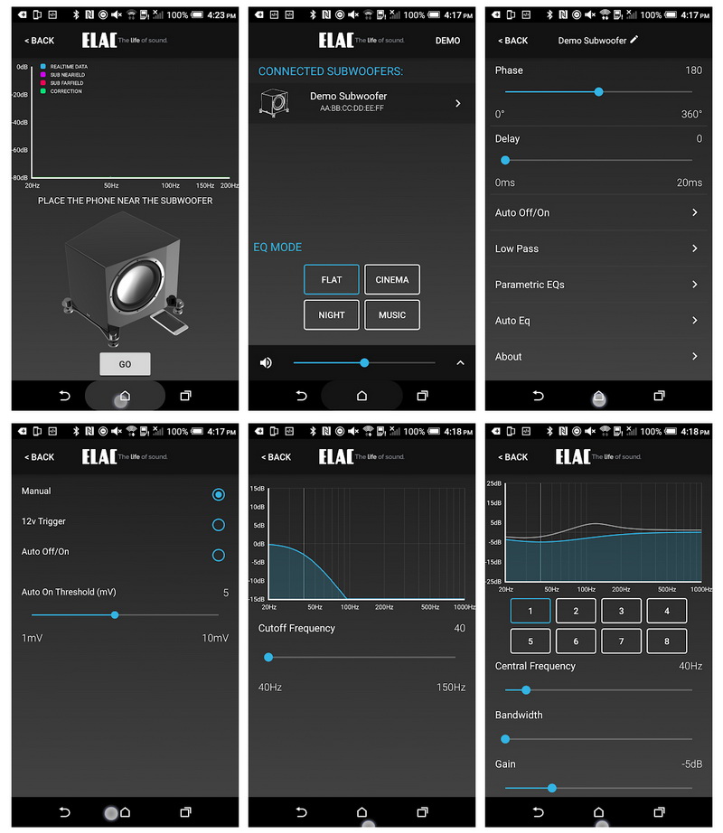 ELAC Debut SUB Control app