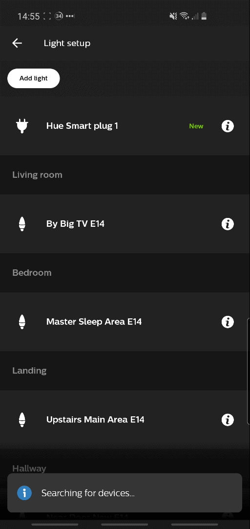 Finding a new Hue Smart Plug within the Hue app