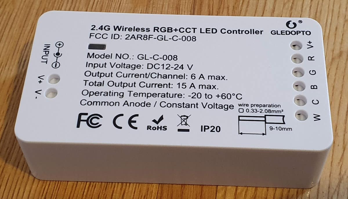 Gledopto RGB+CCT Zigbee controller