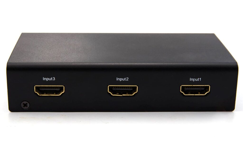 HDMI switch on white background