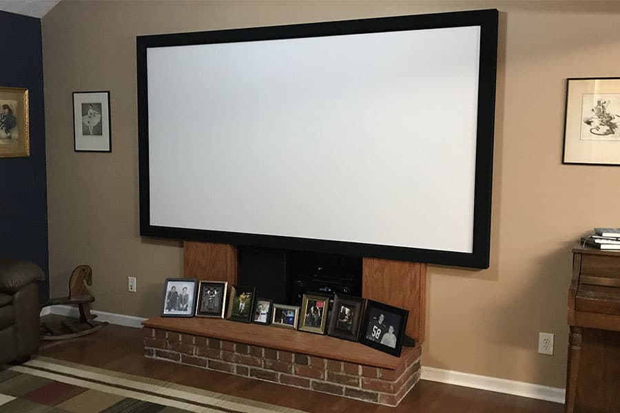 Home Theater in a Living Room