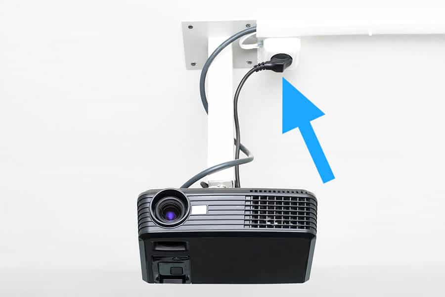 How to Run Power to a Ceiling Mounted Projector - Featured Image - Smaller